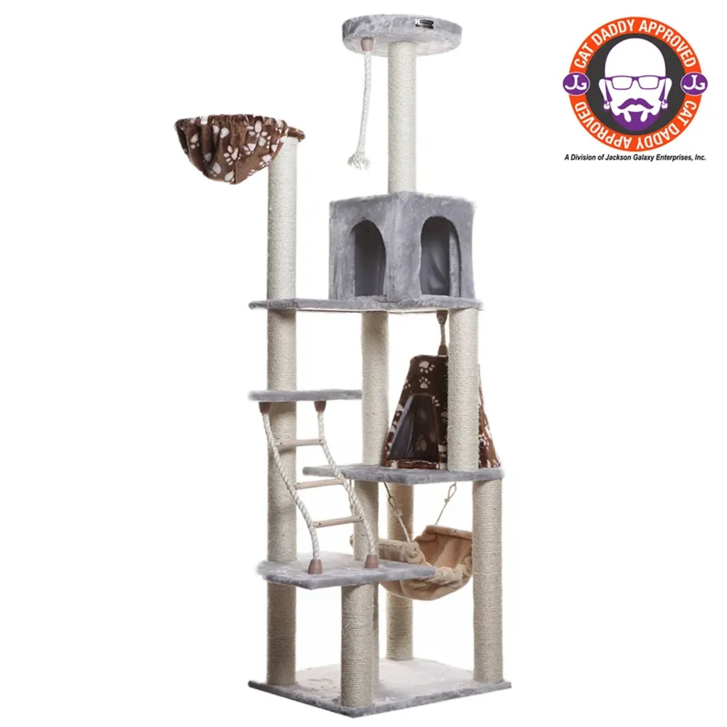 Armarkat Wooden Cat Climber with Playhouse 78" - A7802