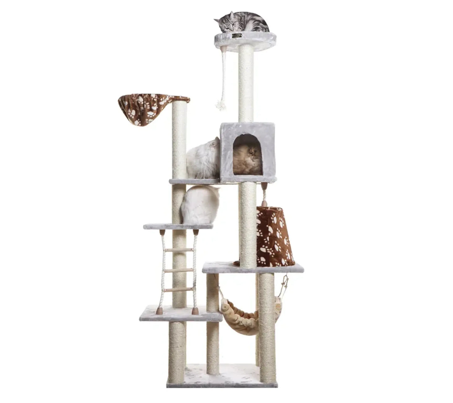 Armarkat Wooden Cat Climber with Playhouse 78" - A7802