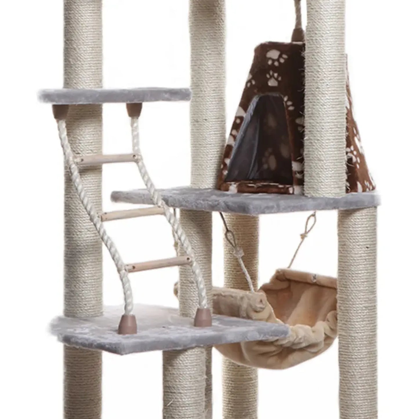 Armarkat Wooden Cat Climber with Playhouse 78" - A7802