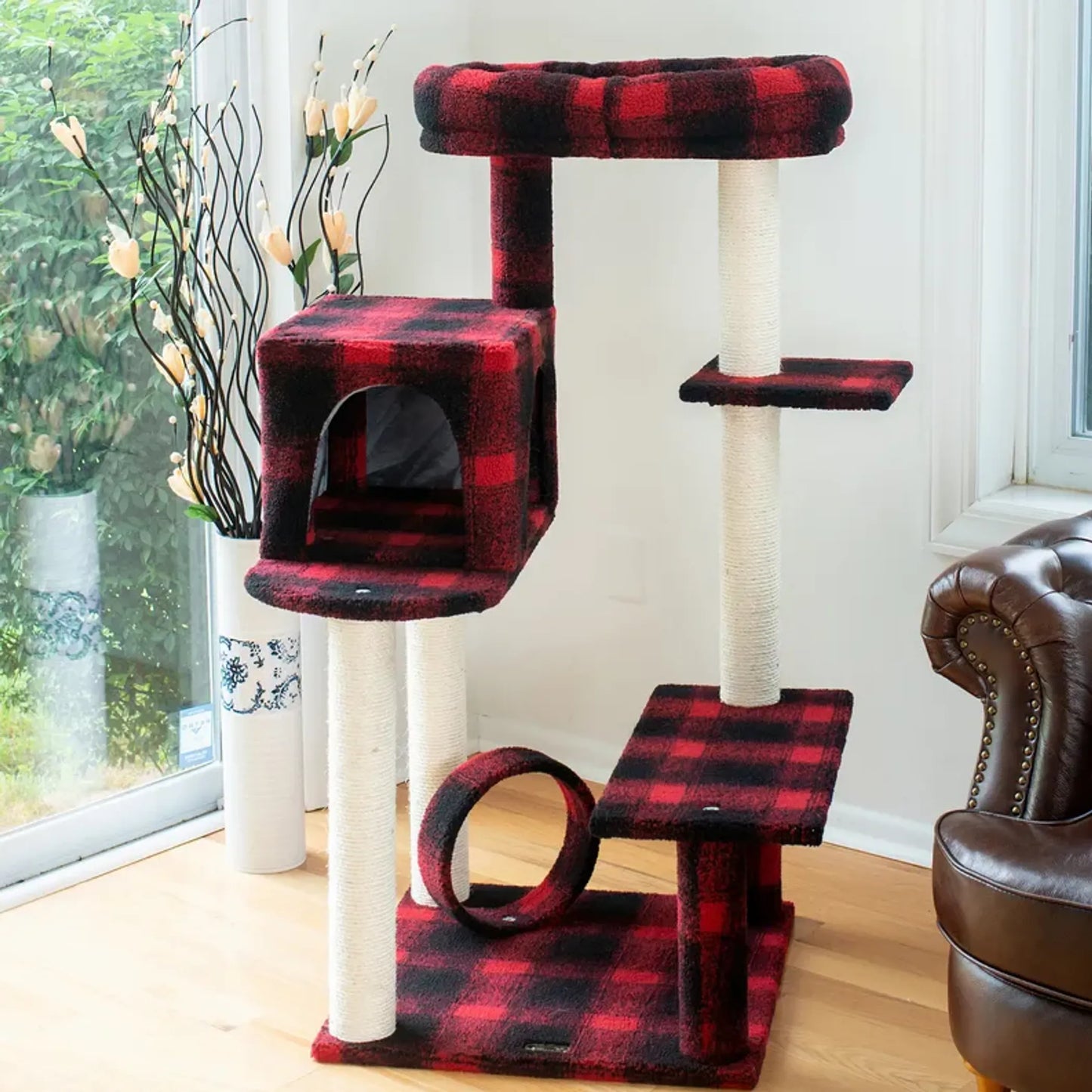 Armarkat Wooden Cat Tree With Veranda - B5008