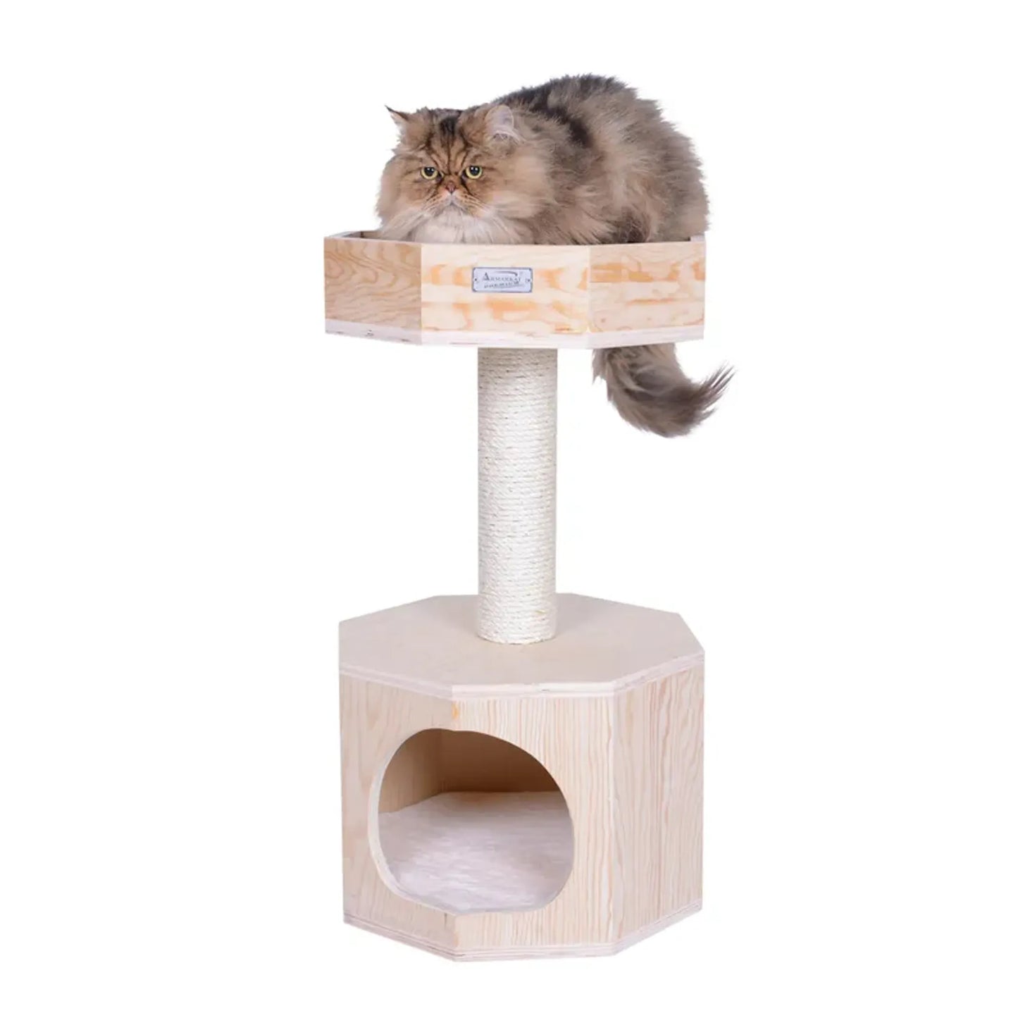 Armarkat Premium Scots Pine 29" Cat Tree w/ Perch and Condo - S2906