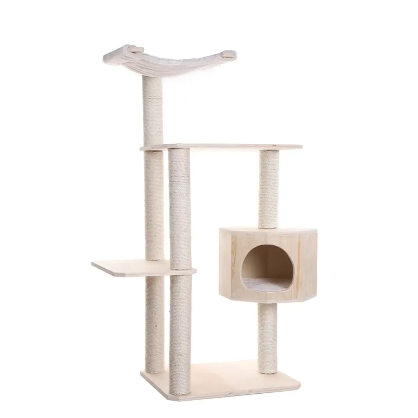 Armarkat Premium Scots Pine 54-Inch Cat Tree w/ Three Levels - S5402