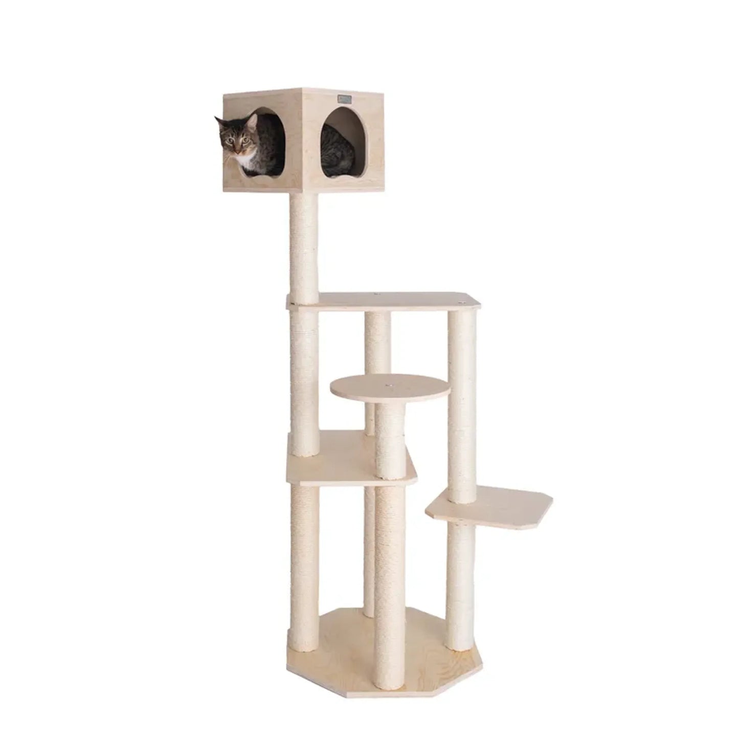 Armarkat Premium Scots Pine 69" Cat Tree w/ Five Levels - S6905