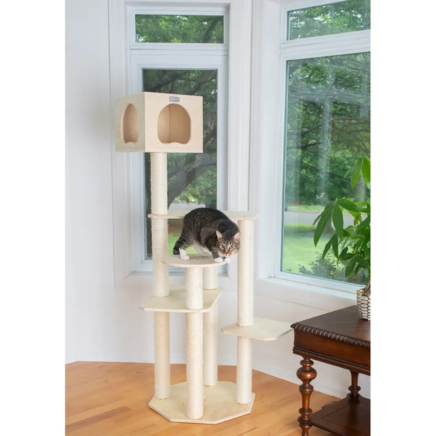 Armarkat Premium Scots Pine 69" Cat Tree w/ Five Levels - S6905