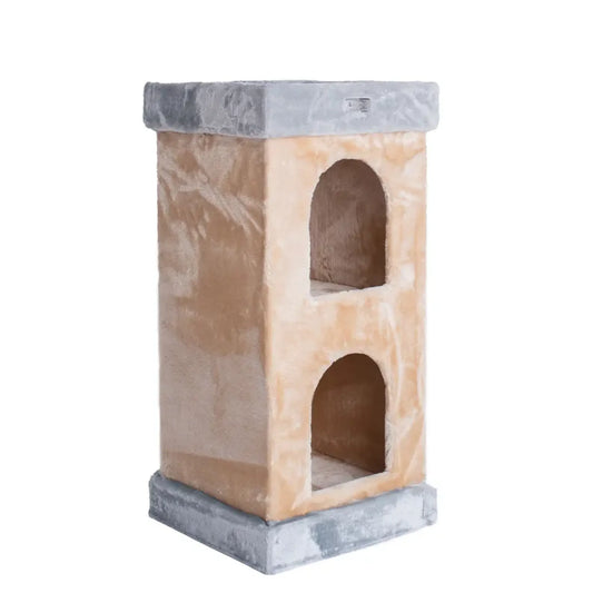 Armarkat Wooden Double Condo Cat House w/ Carpet- X3203