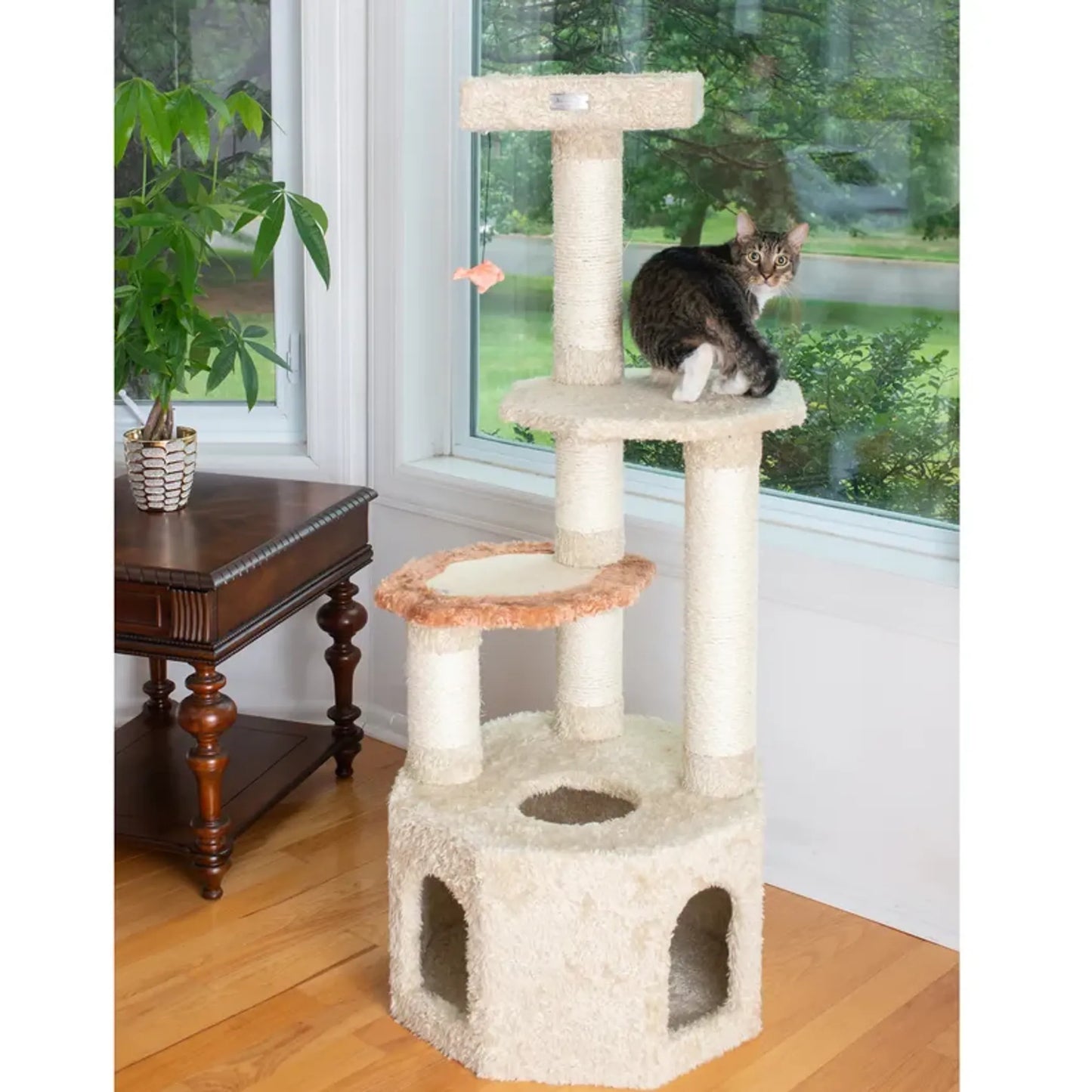 Armarkat Wooden Cat Condo 57" - X5703