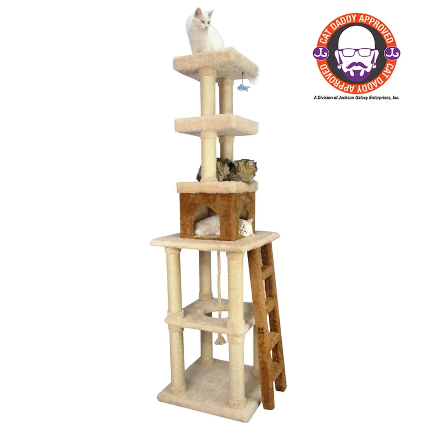 Armarkat Wooden Multi-Level Cat Tower - X8303